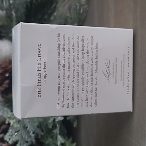 Hallmark Keepsake Ornament 2012 Happy Feet 2 Erik Finds His Groove Penguin - Picture 4 of 7